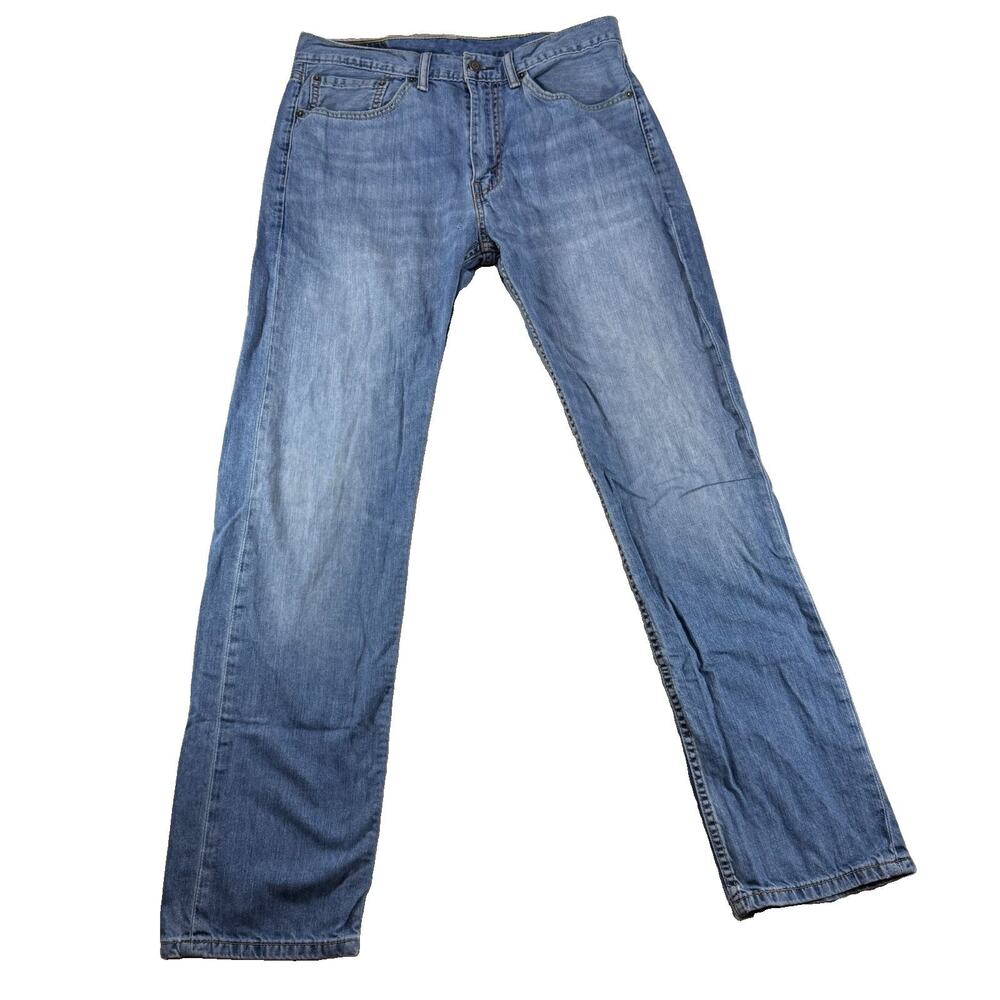 Levi's 505 Men's Blue Denim Straight Leg Jeans Regular Fit 5-Pocket 34x34